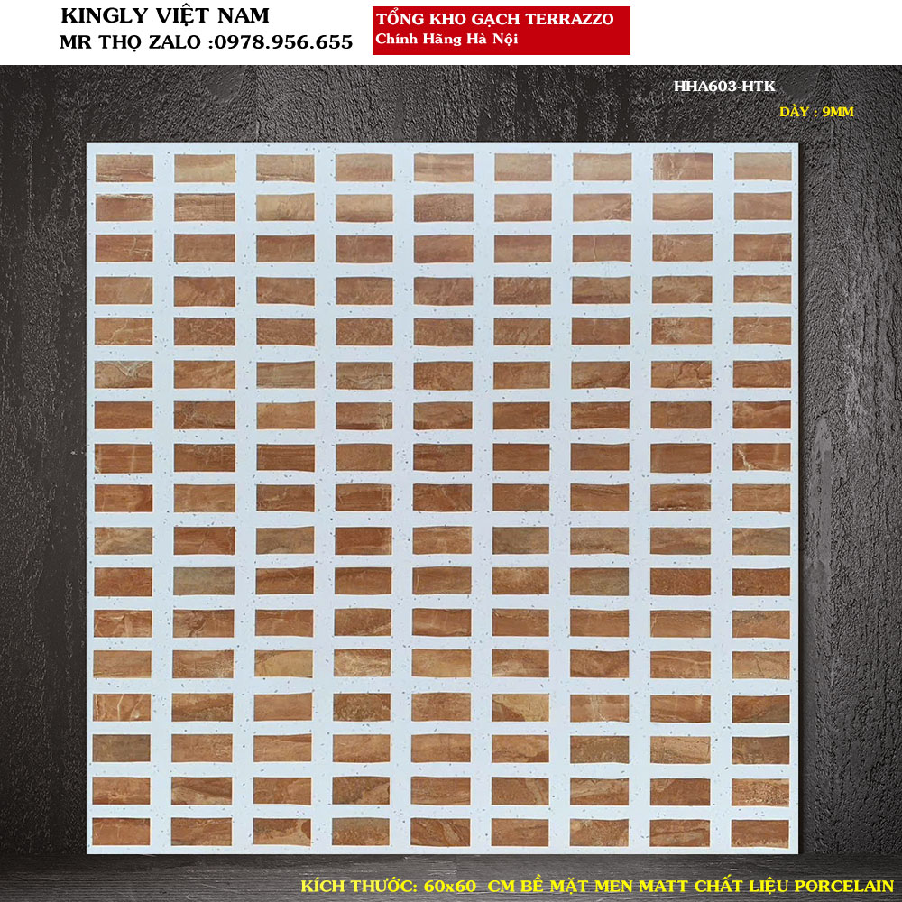 Gạch giả đá Terrazzo 60x60 HHA603